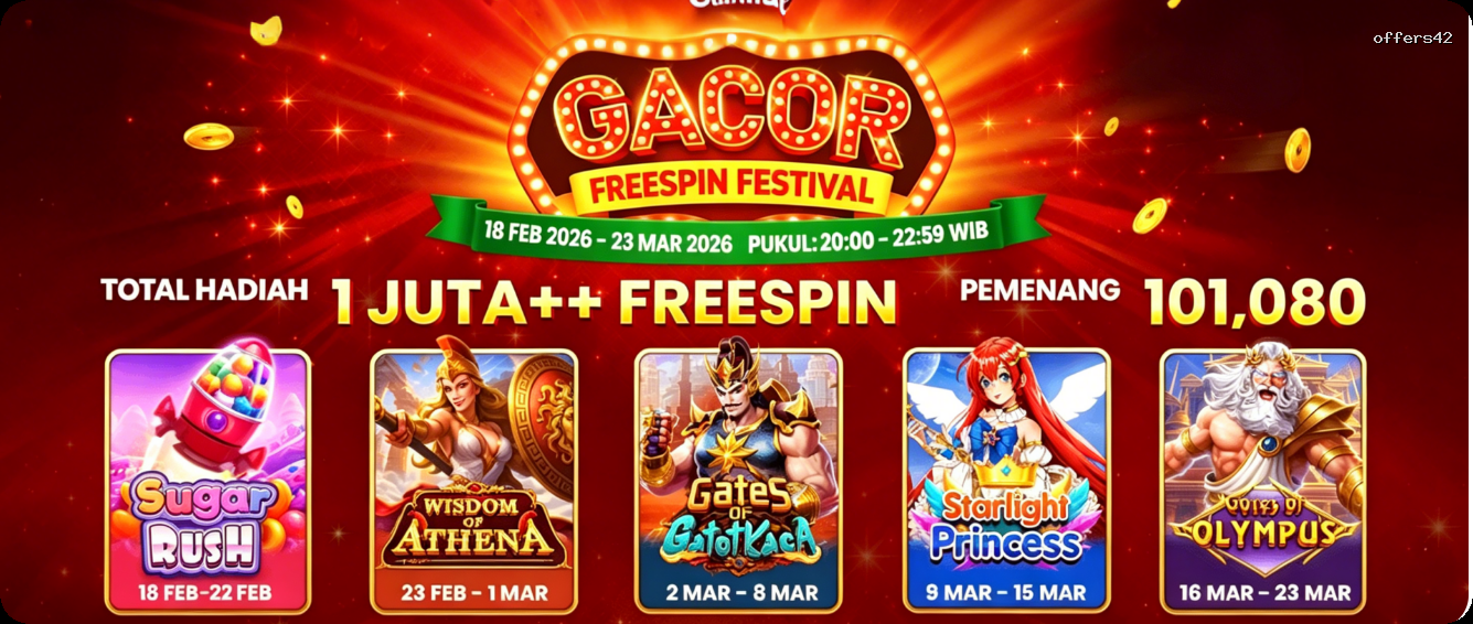 Login offers42 Sekarang Bonus Melimpah